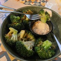 Broccoli with citrus tahini at VEGA - Luna in Madrid