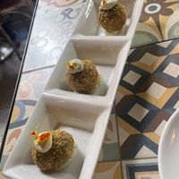 Croquetas de espinacas y queso   at VEGA - Luna in Madrid