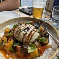 Ensalada de burrata vegan  at VEGA - Luna in Madrid