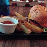 Vegan Burger at VEGA - Luna in Madrid