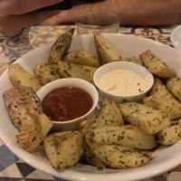 Patatas Bravas 🔥 at VEGA - Luna in Madrid