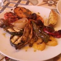 Parrillada de verduras con salsa chimichurri. at VEGA - Luna in Madrid
