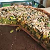 Vegan squash pie at Madre Vida in El Bolson