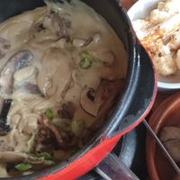 Vegan cheese fondue at Hagedis in The Hague