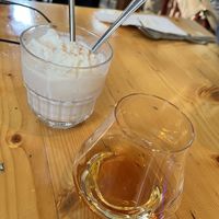 Chai ice with desert wine  at Hagedis in The Hague