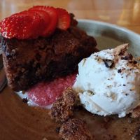 Chocolade sinaasappel cake at Hagedis in The Hague