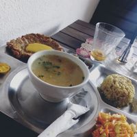 una comida #vegan muy deliciosa ☺️ recomiendo este lugar por su calidad de comida , además de eso,  el espacio es un lugar muy agradable. #Veganuary at Sri Gopal in Villavicencio
