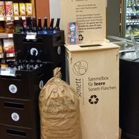 sonett recycling station at organics - Naturkost am Dom in Erfurt
