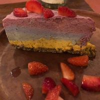 rainbow cake at Shantaram Raw in Arambol