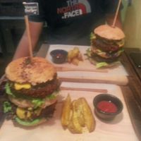 Biggest and tastiest Vegan Burger EVER! at Rincon Veganx in Merida