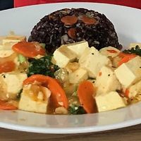 Lemongrass tofu! So good!! at Loving Hut - Fort Street Mall in Honolulu