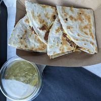 Vegan quesedillas at Gorilla Kitchen in Vienna