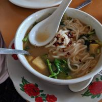 Unreal shan noodles at Sun Flower Restaurant in Nyaungshwe