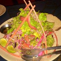 Pyramid salad. at Pyramid Cafe and Guest House in Rishikesh