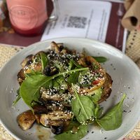Vegan toast from vegan options on board  at Cafe One 3 in Whitsunday