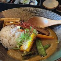 Vegan curry at JANKEN in Auckland