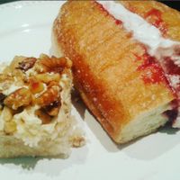 cream doughnut and maple walnut slice, vegan at Tart Bakery - Grey Lynn in Auckland