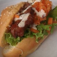 vegan chicken sandwhich at Tart Bakery - Grey Lynn in Auckland