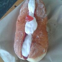 vegan cream doughnut at Tart Bakery - Grey Lynn in Auckland