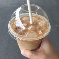 Yummm Iced latte with caramel at Tart Bakery - Grey Lynn in Auckland