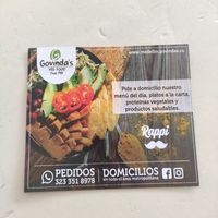 Tarjeta de domicilio at Govinda's - Parque Berrio in Medellin