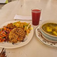 Meal of the day cost 13,000 cop at Govinda's - Parque Berrio in Medellin