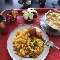 menu of the day at Govinda's - Parque Berrio in Medellin