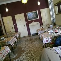 dining area at Edeni Vegan in Budapest