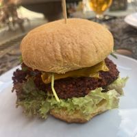 Mushroom burger   at Edeni Vegan in Budapest