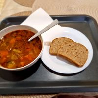 Minestrone Soup at Edeni Vegan in Budapest