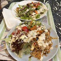 Layered courgette and layered cabbage   at Edeni Vegan in Budapest