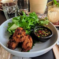 Fritters at Fig Cafe in Castlemaine