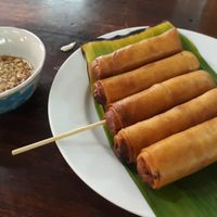 Spring rolls at Soul Organics in Koh Phangan