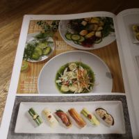 Vegetarian nigiri at WOK- Parque de la 93 in Bogota