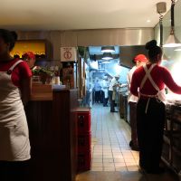 Interior. Staff is everywhere! at WOK- Parque de la 93 in Bogota