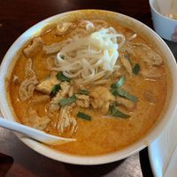 laksa at Teapot Vegetarian House in Redmond