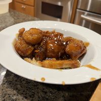 Mandarin crispy tofu   at Teapot Vegetarian House in Redmond