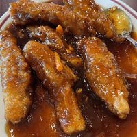 Mandarin crispy fritters  at Teapot Vegetarian House in Redmond