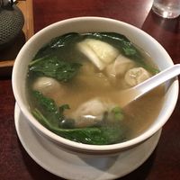 Wonton soup at Teapot Vegetarian House in Redmond