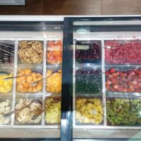 frozen 100% fruit!

oreo cookie
chip's ahoy cookie (ok, not fruits…)
papaya
blackberry
raspberry
mango
melon
peach
blueberry
strawberry
soursop
banana
apple
pineapple
kiwi
 at Delit in Merida