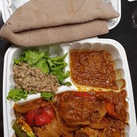 Vegetarian Banatu (vegan) at Tadu Ethiopian Kitchen in San Francisco