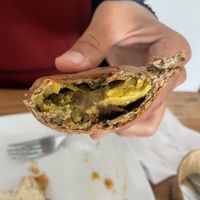 Potato and eggplant empanada   at Nativa in Bogota