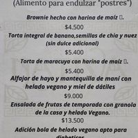 Desserts at Nativa in Bogota