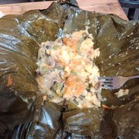 El tamal es realmente fantástico at Nativa in Bogota