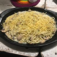 Pasta bechamel at Nativa in Bogota