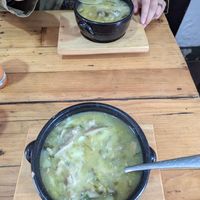 This was just the soup part, the second part of the meal of the day came a few mins later. at Nativa in Bogota