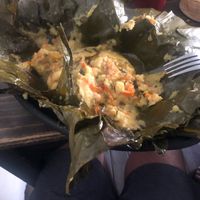 Lunch special of the day. Came with juice and bread. So filling. at Nativa in Bogota