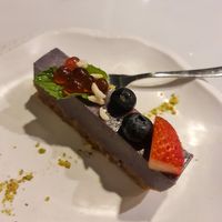 Coconut & Blueberries false cake ~ 5/9/22 at Joie Restaurant in Central Singapore