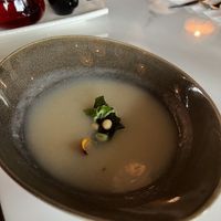 Potato soup  at Joie Restaurant in Central Singapore