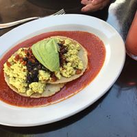 Tofu Rancheros at Lola Valentina in Isla Mujeres